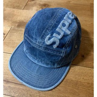 シュプリーム(Supreme)のsupreme top logo denim camp cap インディゴ(キャップ)