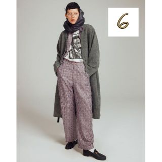 ビューティアンドユースユナイテッドアローズ(BEAUTY&YOUTH UNITED ARROWS)の美品 ＜6(ROKU)＞SQUARE LINE PANTS/パンツ  今季新作(カジュアルパンツ)