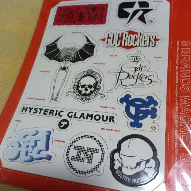 HYSTERIC GLAMOUR(ヒステリックグラマー)の♥更にお値下げ!!９大ブランド マグネットシート♥ インテリア/住まい/日用品の文房具(その他)の商品写真