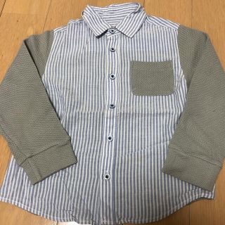 コムサイズム(COMME CA ISM)のコムサカムグリーン　COMME CA  長袖シャツ　110(Tシャツ/カットソー)