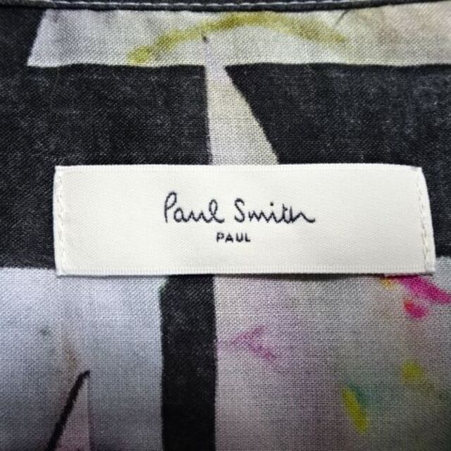 Paul Smith(ポールスミス)のなかた様専用★Paul Smithポールスミスプリントシャツワンピース38 レディースのワンピース(ひざ丈ワンピース)の商品写真