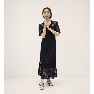 ランデブー(RANDEBOO)の【RANDEBOO】新品未使用Crochet knit dress (ロングワンピース/マキシワンピース)