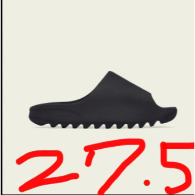 イージーadidas YEEZYSLIDE "Onyx" 27.5cm イージー