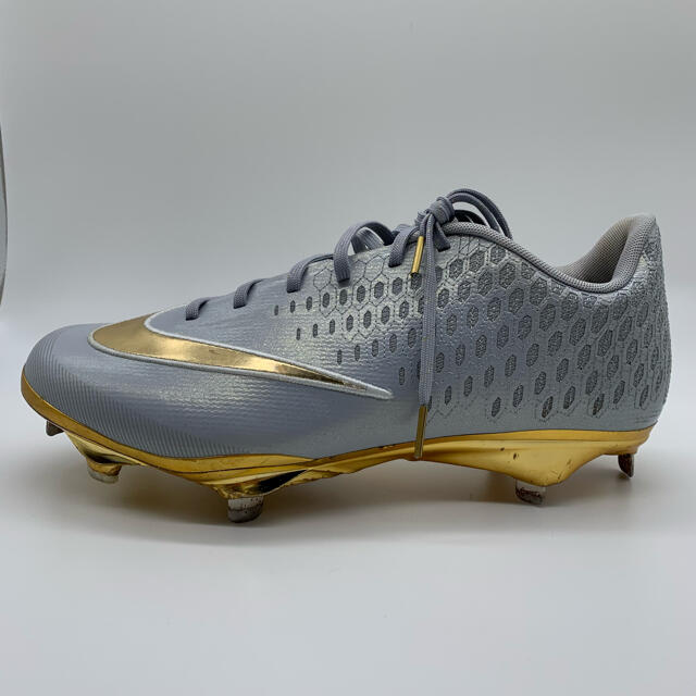 りません NIKE - NIKE 野球 スパイク ゴールド グレー 金 27.5㎝の通販