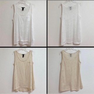 エイチアンドエム(H&M)のH&M  シアーカットソー(カットソー(半袖/袖なし))