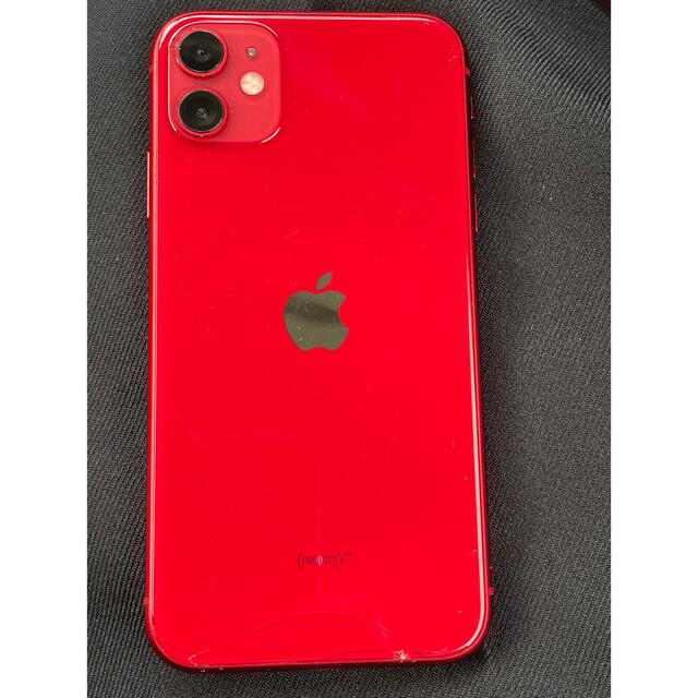 iPhone 11人気色(PRODUCT)RED大容量128 GB SIMフリー 春先取りの 16575 ...