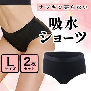 ⭐️ L 2枚⭐️ナプキンのいらない生理ショーツ吸水ショーツ尿もれおりもの(ショーツ)