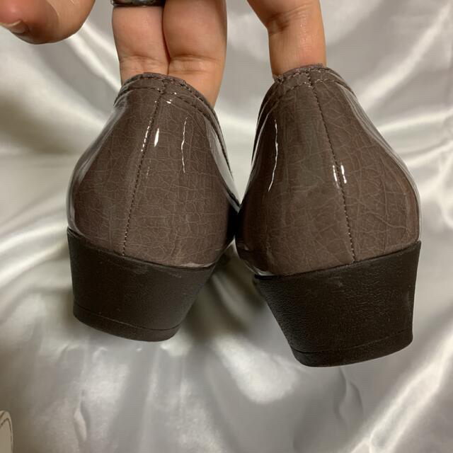 ベーカールー レインパンプス グレー 3L レディースの靴/シューズ(ハイヒール/パンプス)の商品写真