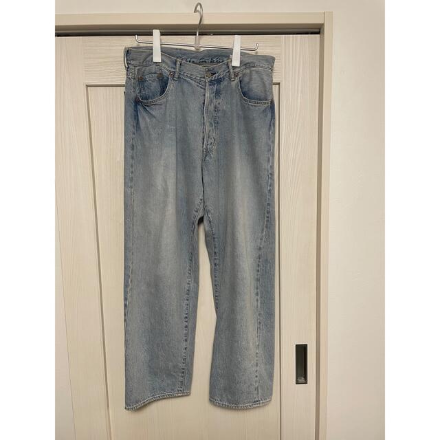 COMOLI 5p デニム ブリーチ 21AW 1
