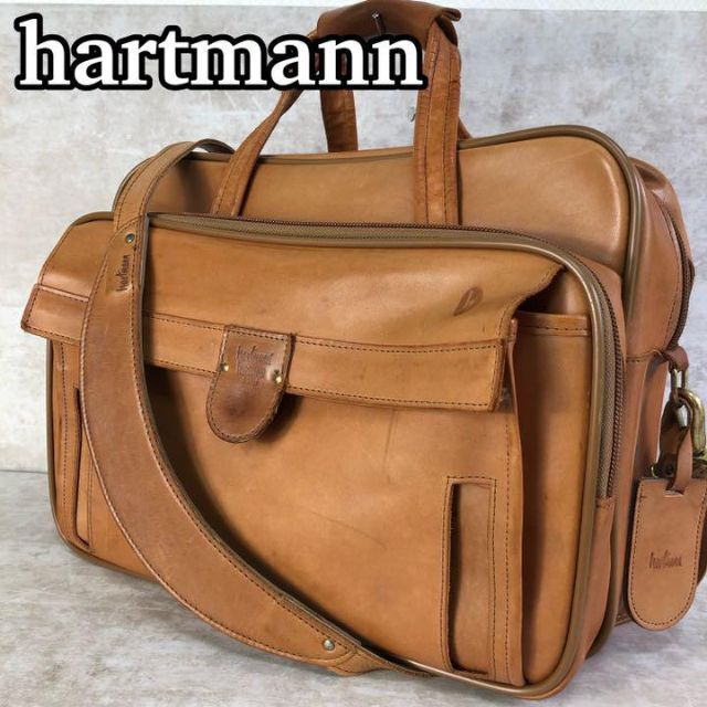 良品】ハートマン ビジネスバッグ ブリーフケース レザー ヌメ革