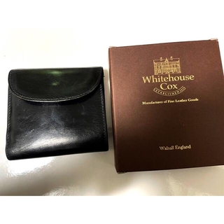 ホワイトハウスコックス(WHITEHOUSE COX)のホワイトハウスコックス マイクロ三つ折り財布(S3057) オールブラック(折り財布)