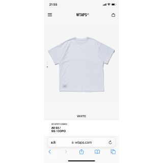 ダブルタップス(W)taps)の新品　WTAPS カットソー　サイズ02(Tシャツ/カットソー(半袖/袖なし))