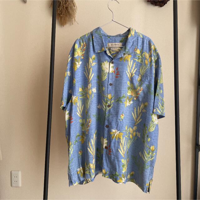 TOMMY BAHAMA トミーバハマ 古着 アロハシャツ シルク ボタニカル メンズのトップス(シャツ)の商品写真