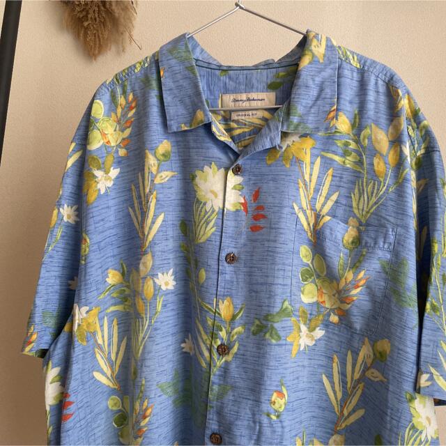 TOMMY BAHAMA トミーバハマ 古着 アロハシャツ シルク ボタニカル メンズのトップス(シャツ)の商品写真