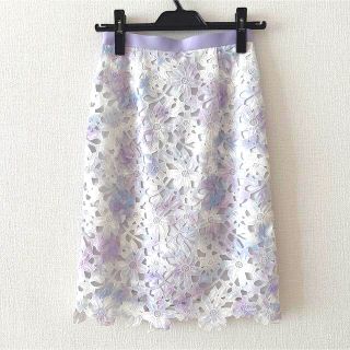 美品❤︎ジャスグリッティー レーススカート❤︎薄パープル1