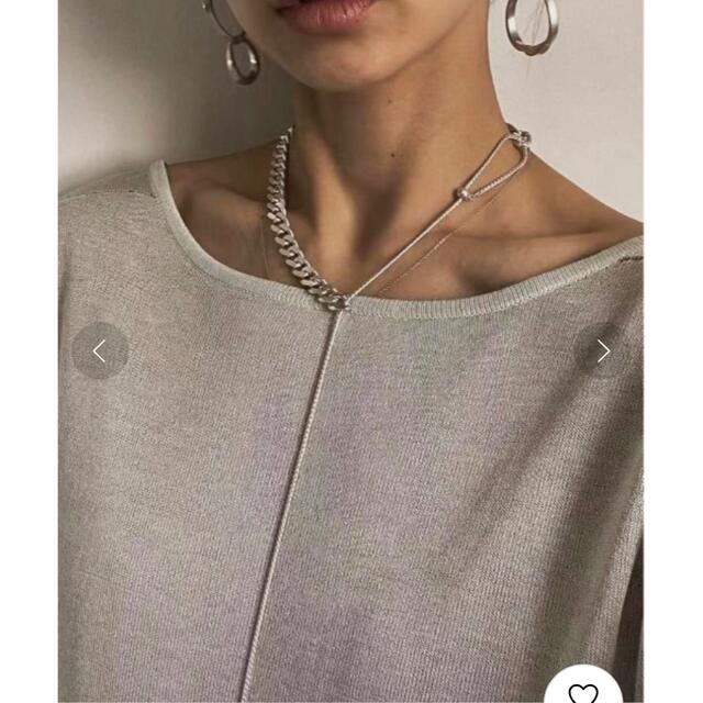 Ameri VINTAGE(アメリヴィンテージ)のCHAIN FRINGE NECKLACE シルバー レディースのアクセサリー(ネックレス)の商品写真