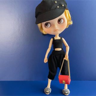 ブライスアウトフィット★Blytheへそ出し夏の重ね着フルコーデ 7点セット