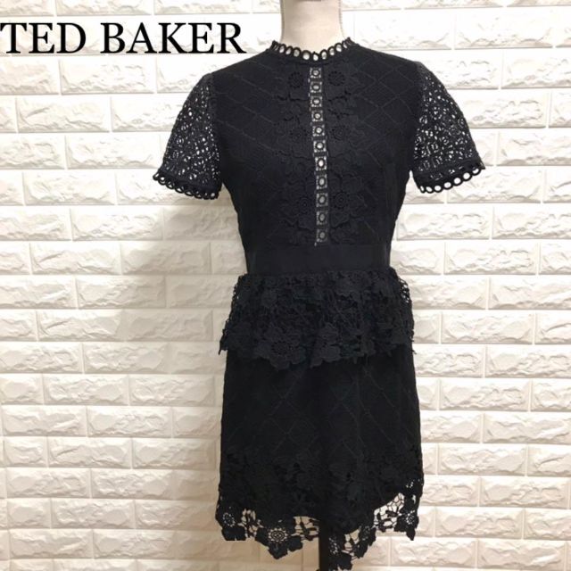 TED BAKER - TED BAKER テッドベイカー ワンピース 膝丈 花刺繍 レース ...