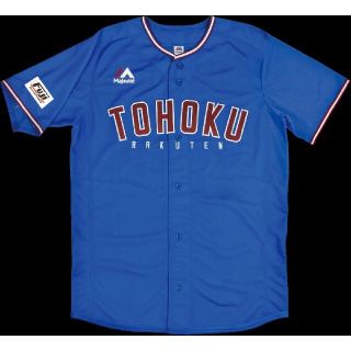 トウホクラクテンゴールデンイーグルス(東北楽天ゴールデンイーグルス)の楽天イーグルス TOHOKU BLUE ユニフォーム XLサイズ(応援グッズ)