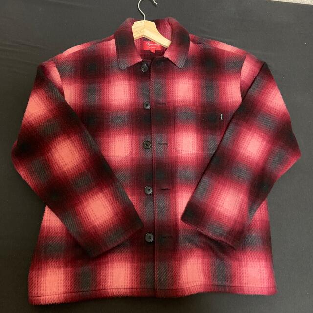 supreme shadow plaid fleece shirt Sサイズ - 0