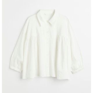 エイチアンドエム(H&M)の襟付きブラウス　H&M 新品(シャツ/ブラウス(長袖/七分))