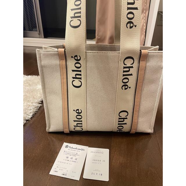 日本製 Chloe - クロエ Chloe woody ミディアム トートバッグ トート