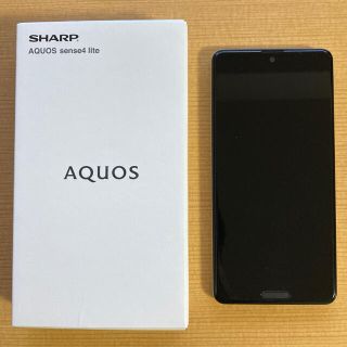 アクオス(AQUOS)のSHARP シャープ AQUOS sense4 lite 64GB シルバー S(スマートフォン本体)