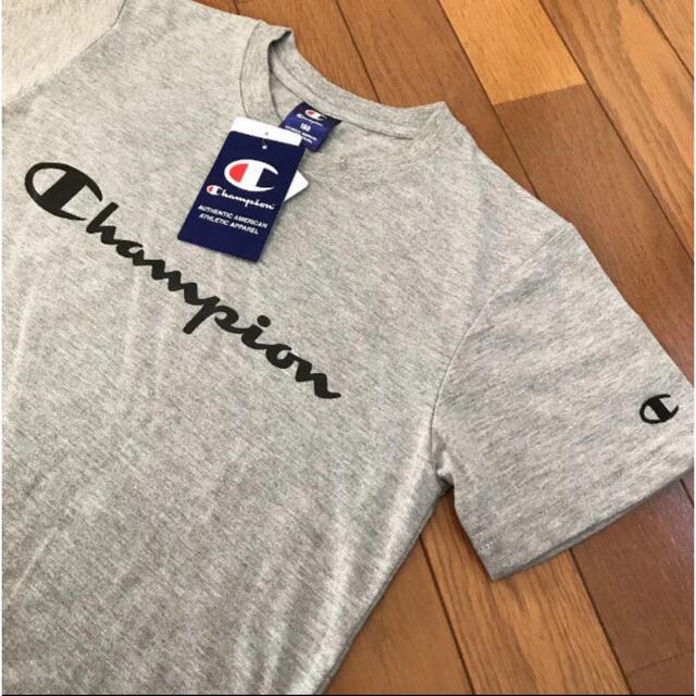 Champion(チャンピオン)の新品❤️チャンピオン Ｔシャツ ビッグロゴ 160 レディースM グレー レディースのトップス(Tシャツ(半袖/袖なし))の商品写真