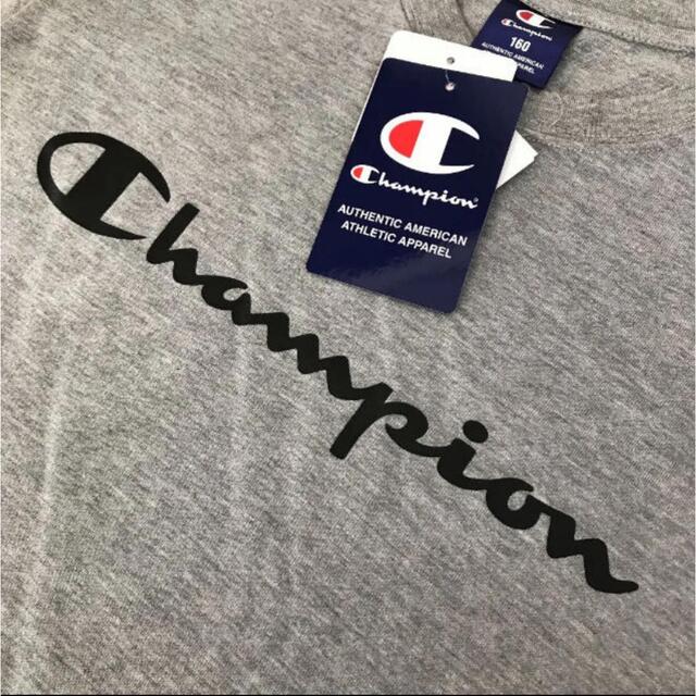 Champion(チャンピオン)の新品❤️チャンピオン Ｔシャツ ビッグロゴ 160 レディースM グレー レディースのトップス(Tシャツ(半袖/袖なし))の商品写真