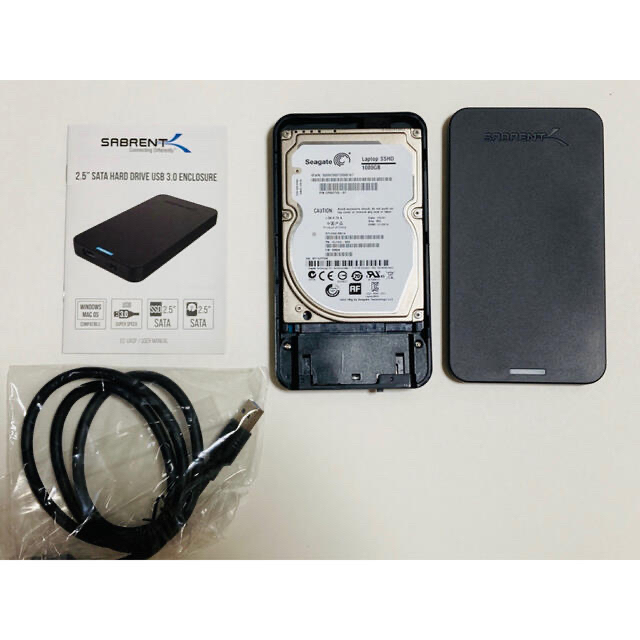 SSHD 外付け USB3.0 ハイブリッド 1000GB 1TB 新品 ケース