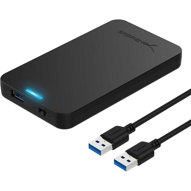 1TB SSHD 外付けハードディスク USB3.0 ハイブリッド  新品ケース