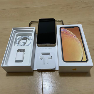アップル(Apple)のiPhone XR 128gb イエロー(スマートフォン本体)