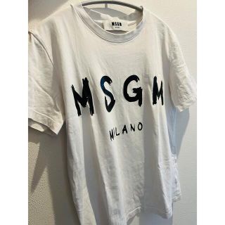 エムエスジイエム(MSGM)のMSGM ロゴ　Tシャツ　Sサイズ(Tシャツ(半袖/袖なし))