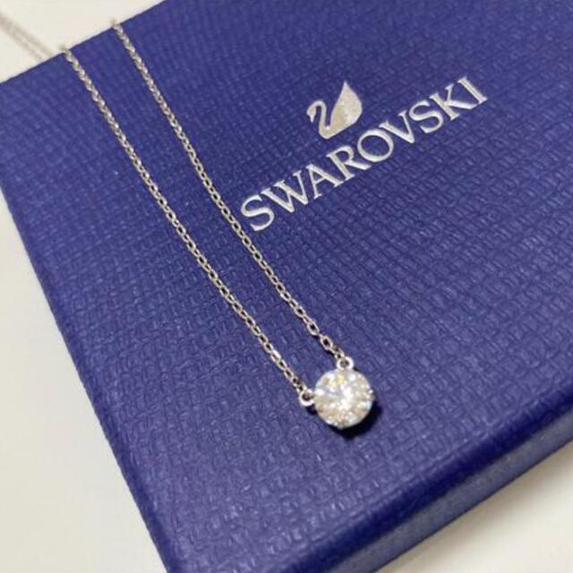 美品SWAROVSKI 一粒ダイヤネックレス | フリマアプリ ラクマ