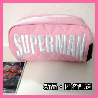 ♥️新品♥️　筆箱　女の子　ふでばこ　SUPERMAN　ピンク　ペンケース(ペンケース/筆箱)