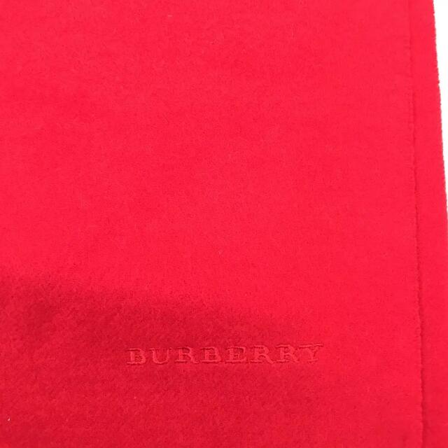 BURBERRY(バーバリー)のBurberry カシミヤ　マフラー　赤 レディースのファッション小物(マフラー/ショール)の商品写真