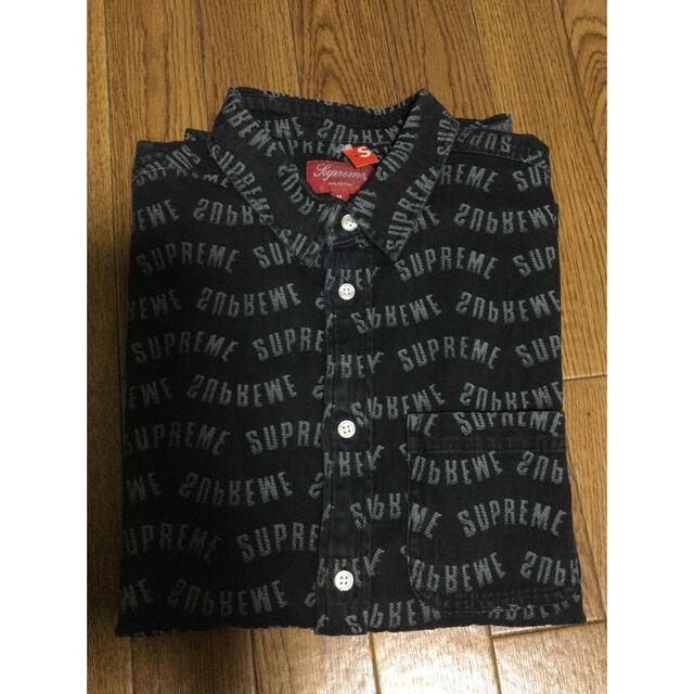 Supreme Arc Jacquard Denim Shirt BlueSupreme Arc Jacquard Denim