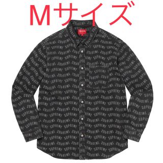 Supreme Arc Jacquard Denim Shirt Black M