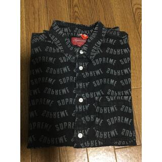 Supreme Arc Jacquard Denim Shirt Black M