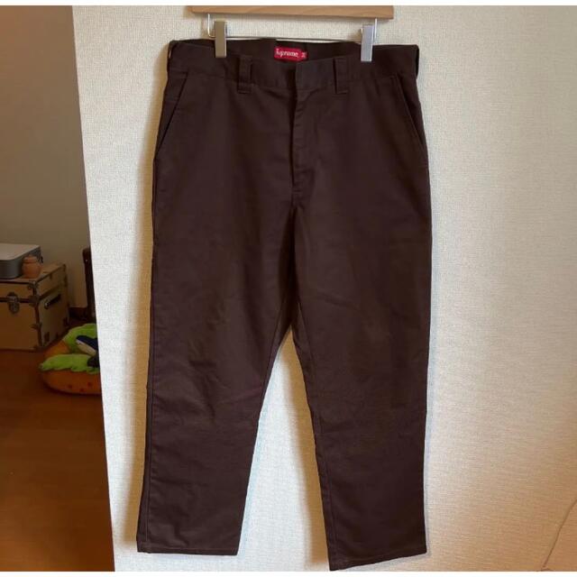 22ss Supreme work pant brown 34 | フリマアプリ ラクマ