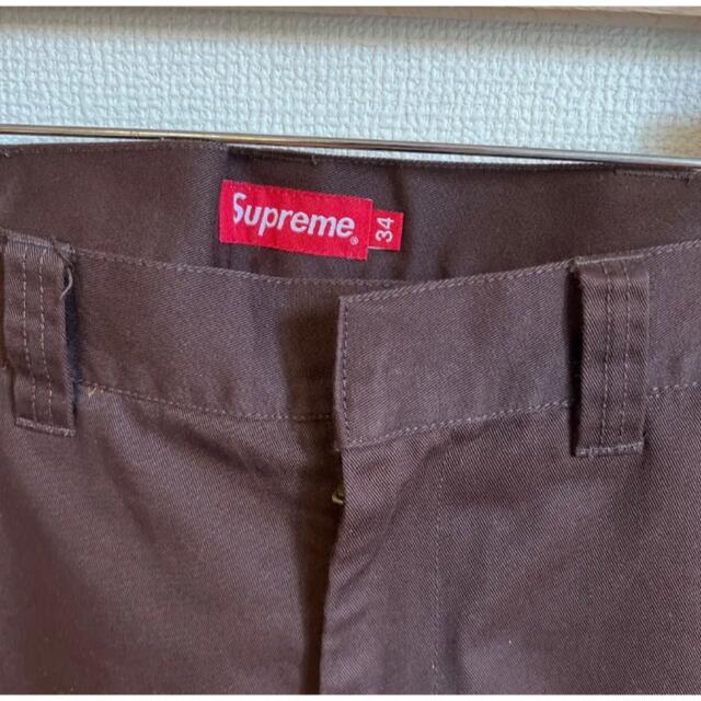 22ss Supreme work pant brown 34