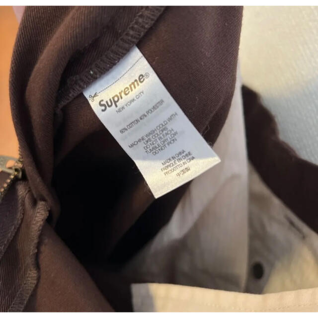 Supreme(シュプリーム)の22ss Supreme work pant brown 34 メンズのパンツ(ワークパンツ/カーゴパンツ)の商品写真