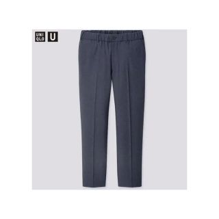 ユニクロ(UNIQLO)のUNIQLOU  ワイドフィットテーパード　M NAVY 美品(スラックス)