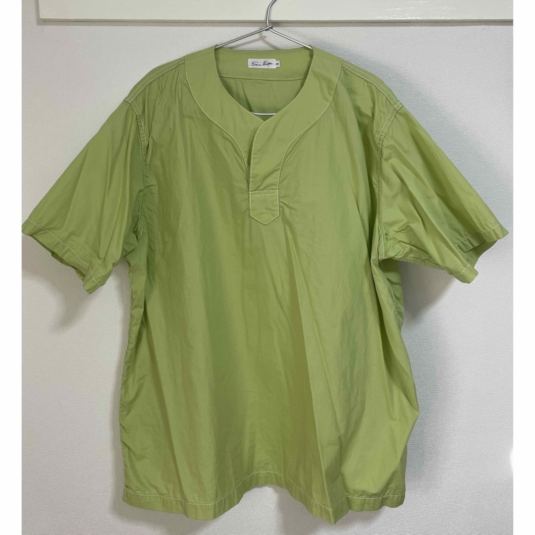 COMME des GARCONS(コムデギャルソン)のSans limite ボックスラウンドカラーシャツ 半袖 サイズ2 メンズのトップス(シャツ)の商品写真