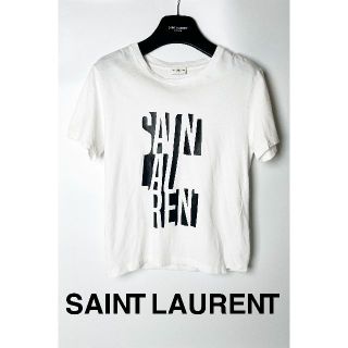 Saint Laurent サンローラン ロゴTシャツXS ホワイト