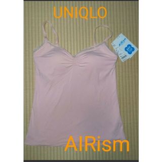 ユニクロ(UNIQLO)の【新品】UNIQLO AIRism  レース ブラキャミソール(キャミソール)