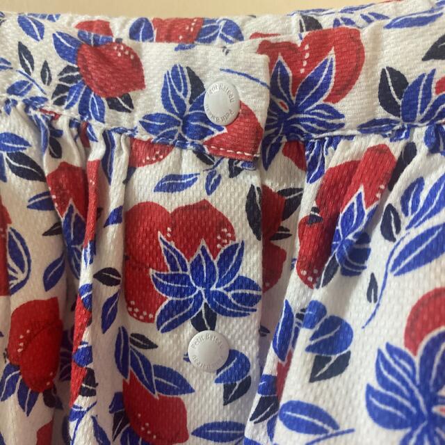PETIT BATEAU - プチバトー100.110☺︎レッドレモン柄スカート