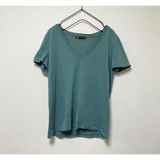 ザラ(ZARA)の人気定番■ZARAザラシンプル美ラインVネックTシャツ(Tシャツ(半袖/袖なし))