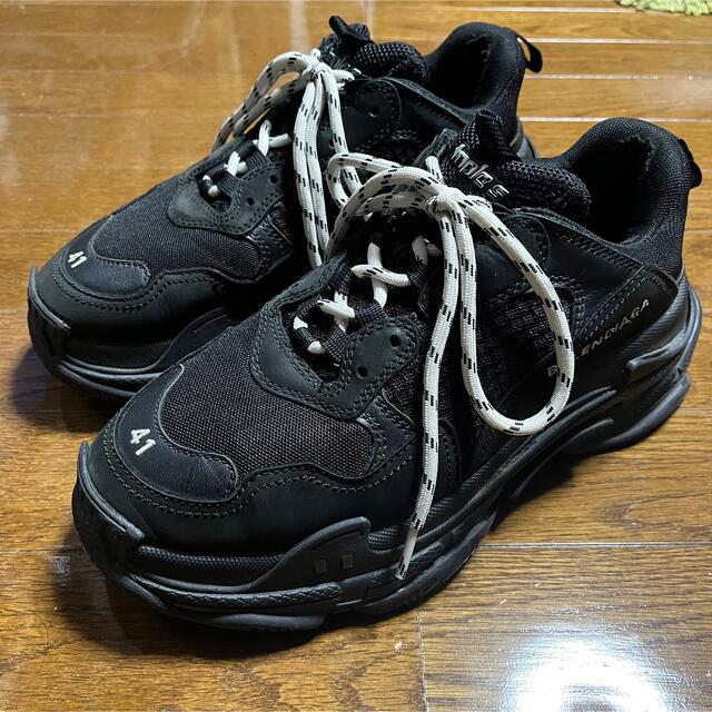 【BALENCIAGA】/ Triple S オールブラック 41