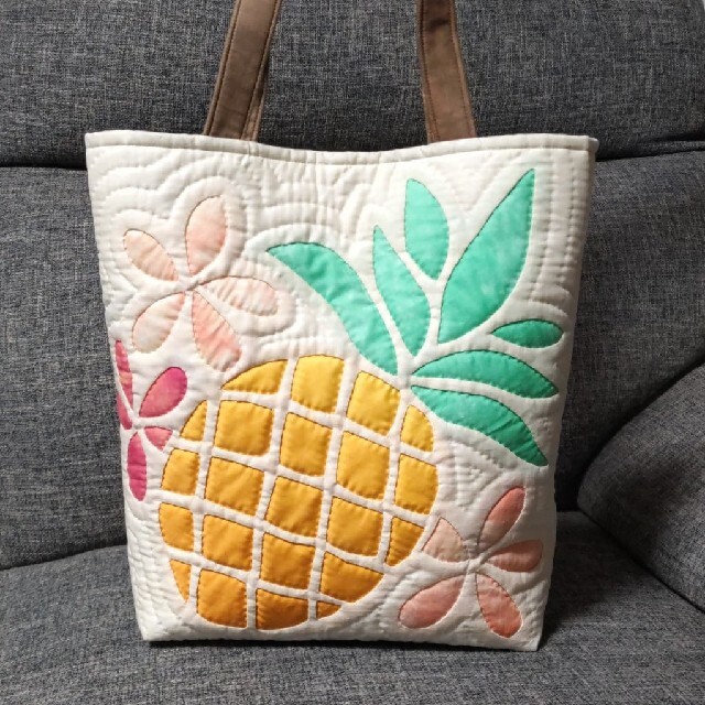 購入者が決まりました!ハンドメイド ハワイアンキルトバッグ